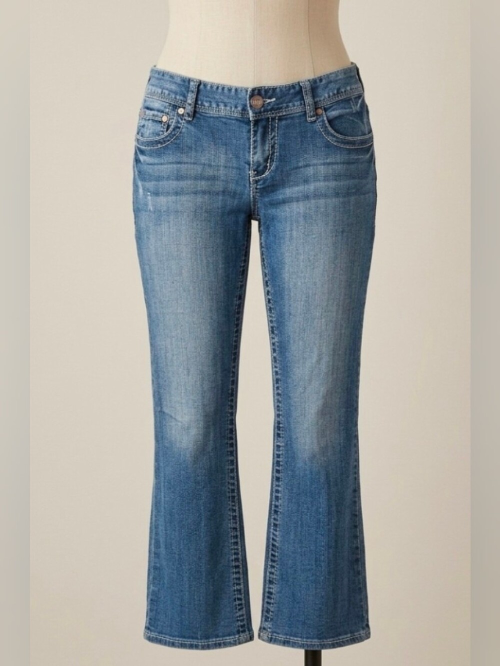 Maurices Bootcut Jeans Women's Size 7/8 Short Regular Light Wash Y2k Denim 33x29